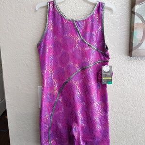 Danskin Girls Purple Gymnastics Biketard XL